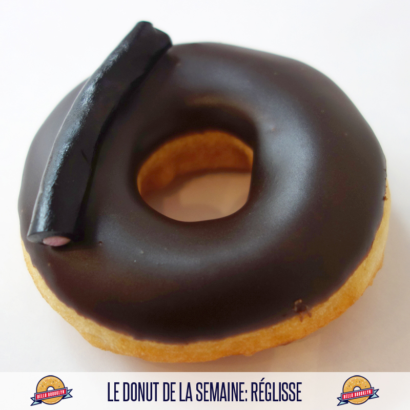 Le donut de la semaine: réglisse.
