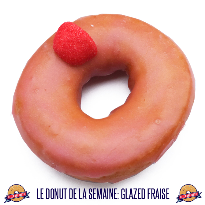 le donut de la semaine: glazed fraise